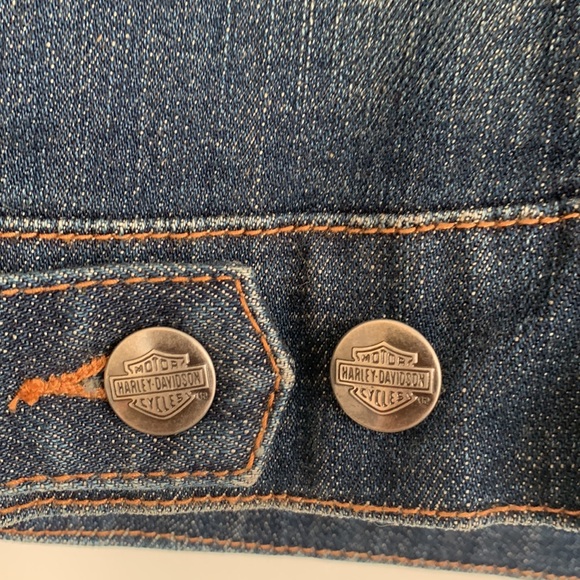 Authentic Harley Davidson jean jacket - Picture 5 of 9